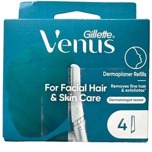 GILLETTE VENUS FÜR GESICHTSHAARE UND HAUTPFLEGEKLINGEN Dermaplaner Minen X 4 - Bild 1 von 2
