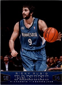 2013-14 Panini Timberwolves Basktball Card #38 Ricky Rubio