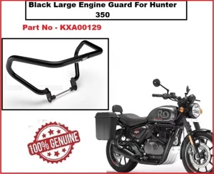 Fits Royal Enfield Genuine Black Large Engine Guards For Hunter 350 - KXA00129 - Picture 1 of 7