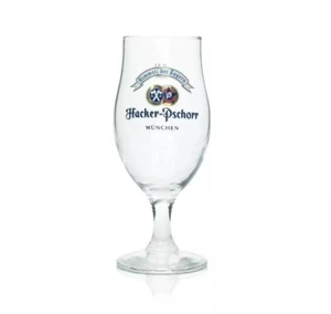 Set Of 2 x Hacker-Pschorr Half Pint Glasses German Beer Brand New Genuine - Foto 1 di 1