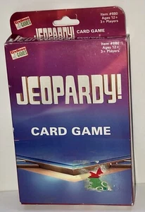 Jeopardy Card Game Trivia Quiz Travel 12+ Family Open Box Sealed Cards - Picture 1 of 6