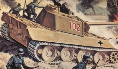 AIRFIX-72 Constant  Scale German Panther Tank Series M3-49 Rare 1964 Vintage  - Image 1 of 4