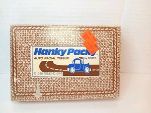 Vintage Scott  Nostagic Americana Hanky Packy Auto Facial Tissue Box Very Rare  - Picture 1 of 11
