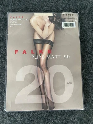 Falke Damen Pure Matt 20 Stay-Up, Transparten Gr. I Farbe Champagner - Bild 1 von 2