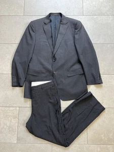 Ermenegildo Z Zegna TwentyFourSeven Gray Wool 2 Piece Suit Blazer Jacket Sz 52 L - Picture 1 of 21