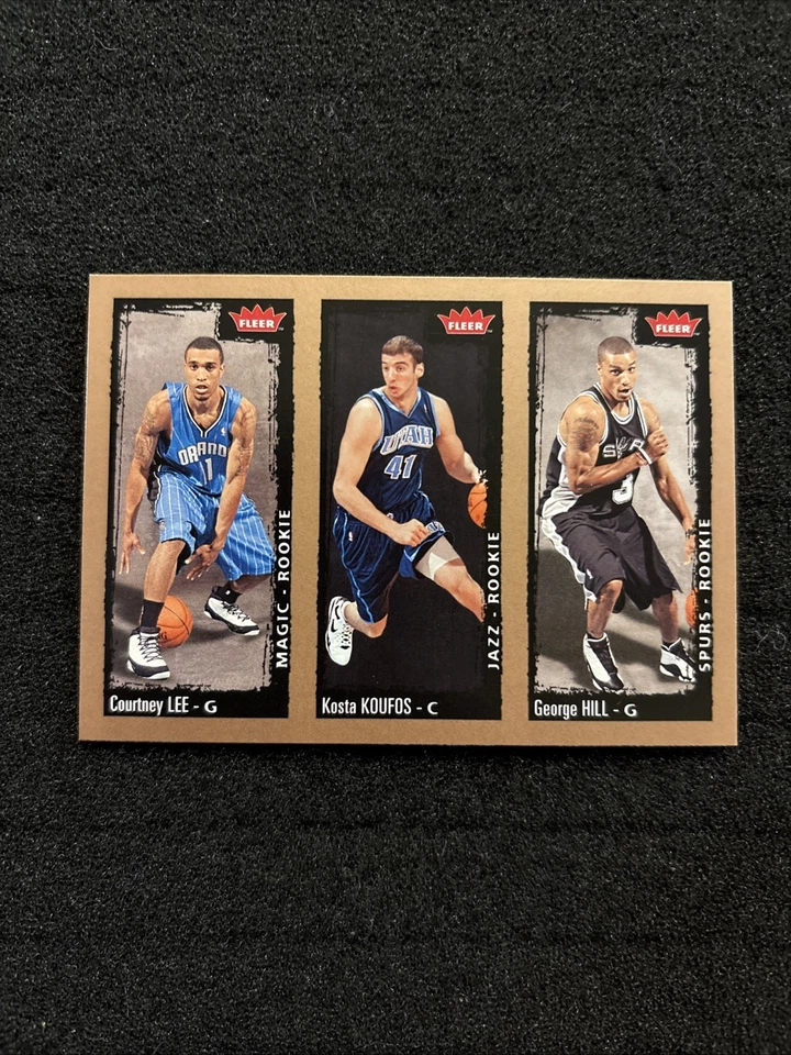 2008-09 Fleer - George Hill, Courtney Lee, Kosta Koufos #243 (RC) - Image 1 of 2