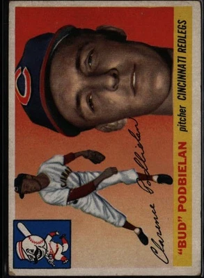 1955 Topps Bud Podbielan #153 Cincinnati Redlegs FR - Image 1 of 2