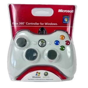 Genuine Microsoft XBOX 360 Wired Controller Original Official OEM White New 2 - Picture 1 of 9