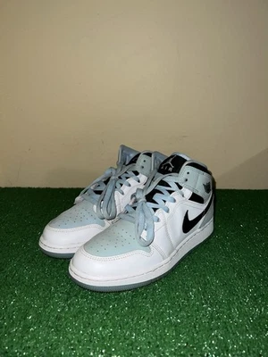 Nike Air Jordan 1 Mid Retro GS Azul Hielo Blanco SE DV1337-104 Talla 6Y Foto 1 de 4