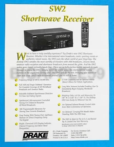 Drake SW2 Radio Receiver Factory Sale Flyer / Brochure - Picture 1 of 2