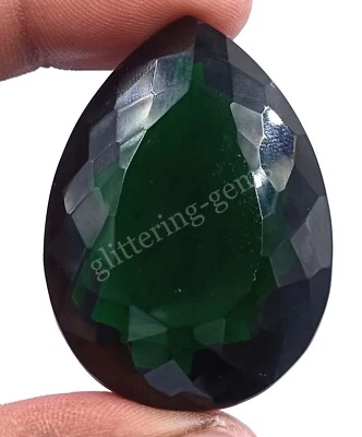 172.00 Ct Rare Green Moldavite Lab Created Pear Cut IGL Certified Loose Gems M25 - Image 1 of 4