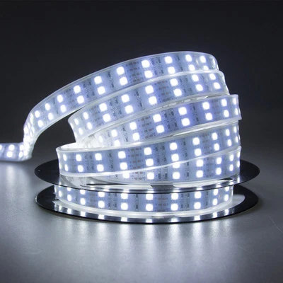 5M Double Row SMD 5050 Tube Waterproof 120Leds/m Strip Light White Free Shipping - Image 1 of 4