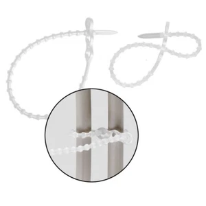 Kabelbinder Blitzbinder Rasterschlaufen transparent 24cm 1000 Stück 694224 - Bild 1 von 5
