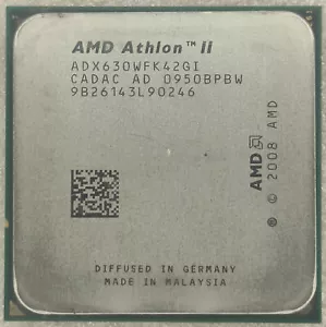 Procesador AMD Athlon II X4 630 cuatro núcleos 2,8 GHz, zócalo AM2+/AM3, CPU de 95 vatios - Imagen 1 de 2