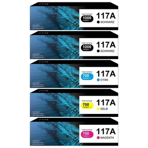 5 Toner 117A W2070A für HP Color Laser 150a MFP 178nw 178nwg 179fnw Mit Chip - Bild 1 von 6