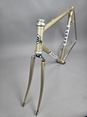 Rahmen Set Basso GAP Champagner Cinelli Columbus SL frame set 53 cm 1982 gold - Bild 1 von 4
