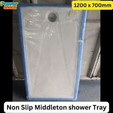 Pro Care Middleton Shower Tray with non slip moulded floor  - 1200mm x 700mm