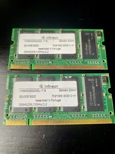 Infineon HYS64D32020GDL-7-B 32MX64 SDRAM 2x256MB DDR-133 PC-2100 RAM Memory 512 - Picture 1 of 1