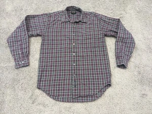 G H Bass & Co Button Up Shirt Mens Small Plaid Flannel 100% Cotton - Picture 1 of 9