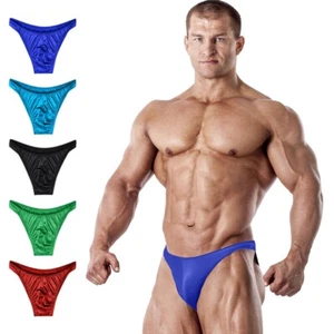 Exxact Sports Men's V-Cut Competition Bodybuilding Posing Trunks, NPC IFBB - Picture 1 of 48