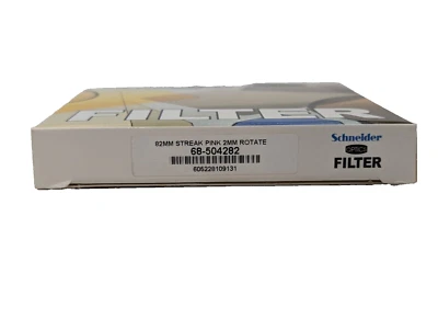 New Schneider 82mm STREAK PINK 2mm Rotate Filter Anamorphic Lens Streaks Effect - Image 1 of 4