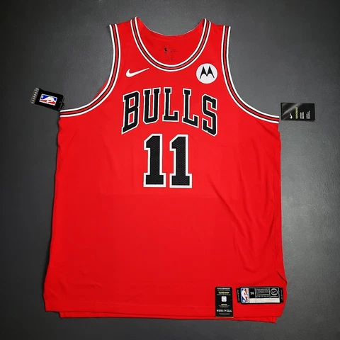 100% Authentic Demar DeRozan Nike Bulls Icon Edition Jersey Size 56 2XL Motorola Cover