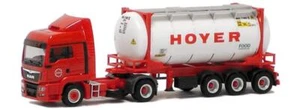 Herpa LKW MAN TG-S LX Aerop. Lebensmitteltankcont-SZ Hoyer - Picture 1 of 1