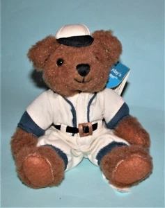 Russ Berrie plush "Li'l Homer" baseball uniform bear, #4739 NEW sitting 5-6 in. - Picture 1 of 4