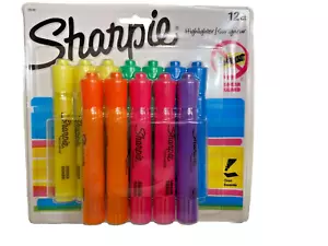 Sharpie 12 Count Chisel Tip Highlighters- Multi-Colored-New - Picture 1 of 3