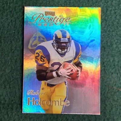 Robert Holcombe St. Louis Rams 1999 Playoff Prestige SSD Football card #B118 - Image 1 of 4