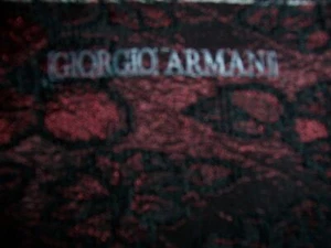 4yds X 53in GIORGIO ARMANI BURGUNDY & BLACK FLORAL MATELASSE FABRIC 2 line flaws - Picture 1 of 7