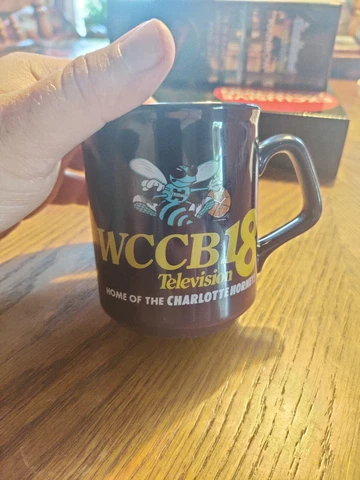Vintage Charlotte Hornets WCCB18 Television Coffee Mug Cover