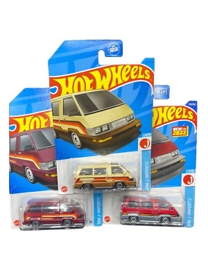 批量 3 件 🔥 风火轮 1986 年 丰田 Van HW J-Imports 带盒运送 — 第 1/4 张图片