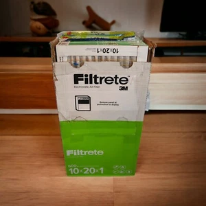 6 Pack 3M Filtrete 10x20x1 600 Microparticle Dust & Pollen Reduction Air Filter - Picture 1 of 11