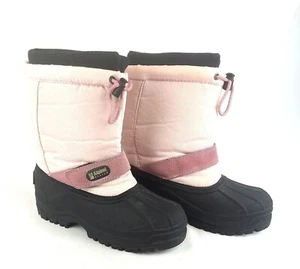 Bota de nieve de invierno Alpine Design negra rosa para mujer talla 5 - Imagen 1 de 4