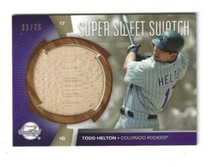 Upper Deck Sweet Spot Super Sweet Swatch 2006 dorado/Todd Helton 75 #SW-TO - Imagen 1 de 2