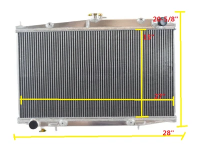 Radiador de aluminio para Nissan Altima 1993-2001 98 99 2000 2,4 L L4 AT Foto 1 de 4
