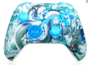 Wireless Blue Dragon Controller for Xbox One Series X/S PC Gaming Gamepad NEW - Picture 1 of 1