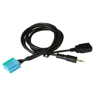 Cable AUX Extensión Entrada Estéreo USB de 3,5 mm Cable Auxiliar para Coche - Imagen 1 de 8