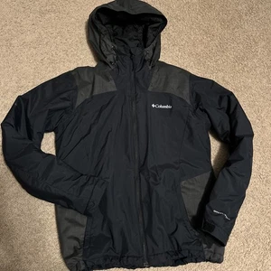 Columbia Jacket Womens SMALL Black Omni Heat Tech lightweight Hooded Coat - Picture 1 of 14