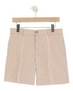 Gucci Girls Pinstriped Silk-Blend Shorts - Picture 1 of 2