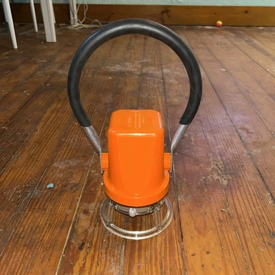 Vint. Tren de Ferrocarril Linterna Starlite 222 Naranja + Mango Negro Necesita Bombillas  Foto 1 de 4