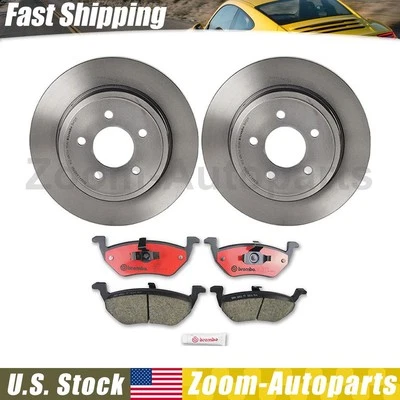 Kit de pastilhas de freio Brembo OE rotores de freio traseiros para 2005 2006 2007 2008 Ford Escape - Imagem 1 de 4