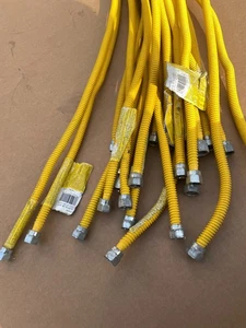 Bulk Lot (5) Brasscraft CSSD54-48 1/2 Zoll FIP X 1/2D MIP 48" SS Gasanschluss - Bild 1 von 2