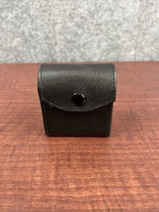Estuche de filtro/lente de cuero negro vintage - Imagen 1 de 9