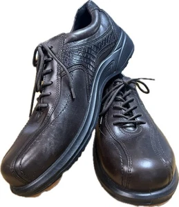 ECCO GOLF Men's Flexor Brown Leather Golf Shoes EUR 40 UK 6.5 - Picture 1 of 7