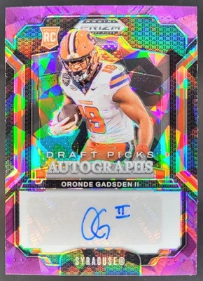 Selección de draft Panini Prizm 2025 Oronde Gadsden II Picks Auto Purple Ice/199 EC2 Foto 1 de 4
