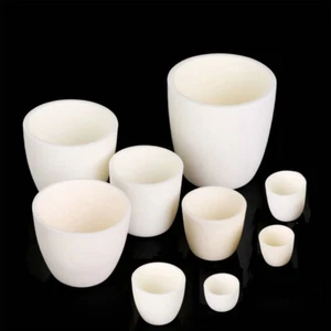 5-3000ml Ceramic Alumina Crucible Cup Precious Metal Melt Torch Jewelry Casting - Picture 1 of 22