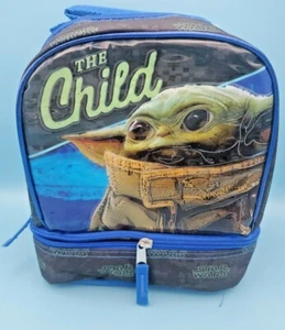 Star Wars The Child Baby Yoda LUNCH KIT BOX BAG Insulated Dual Compartment New - Picture 1 of 8
