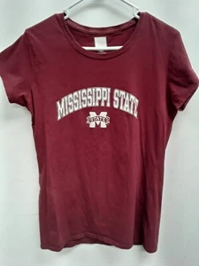 Camisa del estado de Mississippi roja marrón cuello en V deportes niñas XL - Imagen 1 de 3